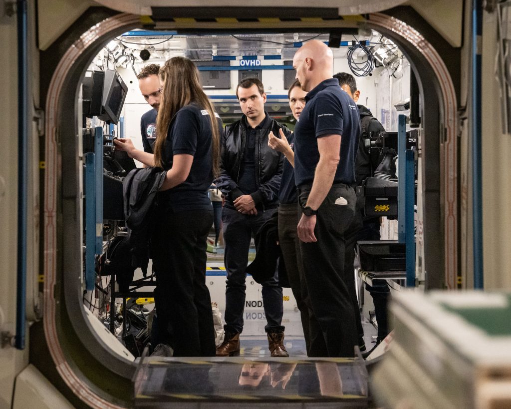 ESA Astronaut Candidates touring Johnson Space Center's Space Vehicle Mockup Facility. Credits: ESA/NASA