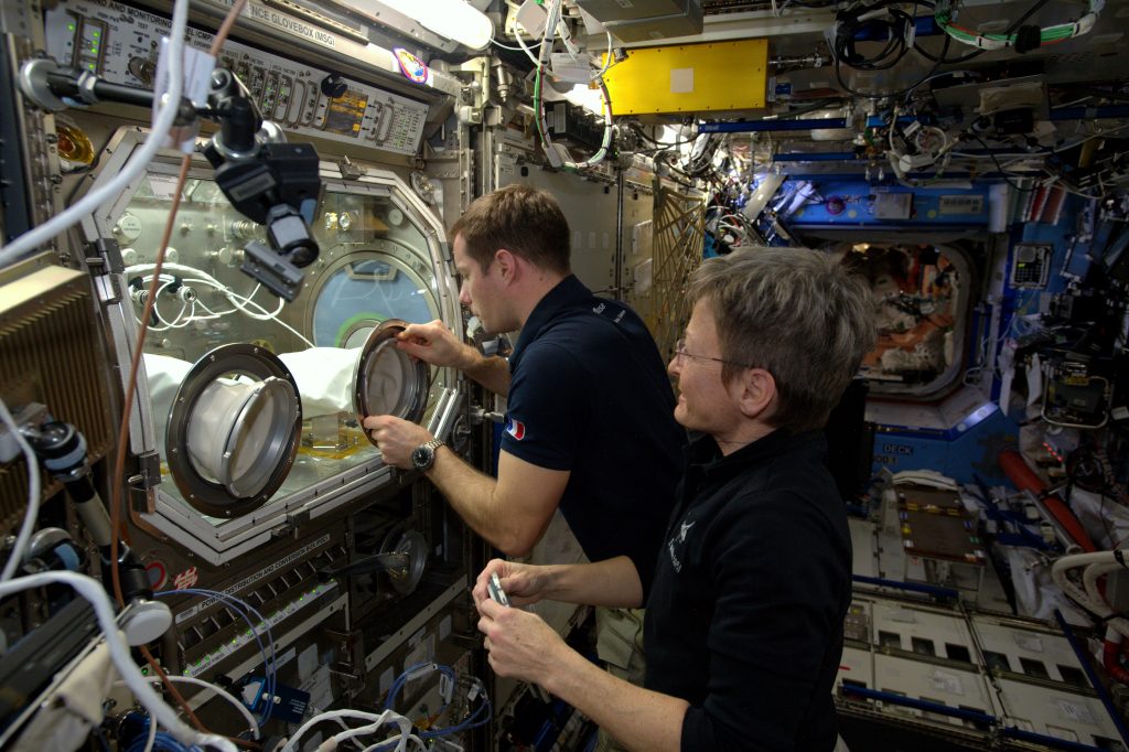 European Microgravity Science Glovebox on the International Space Station. Credits: ESA/NASA