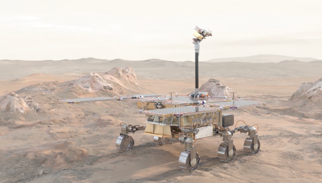 The ExoMars Rosalind Franklin rover. Credit: ESA/Mlabspace