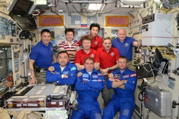 Full crew on International Space Station.