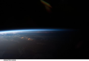 Sunset Over South America Credit: NASA