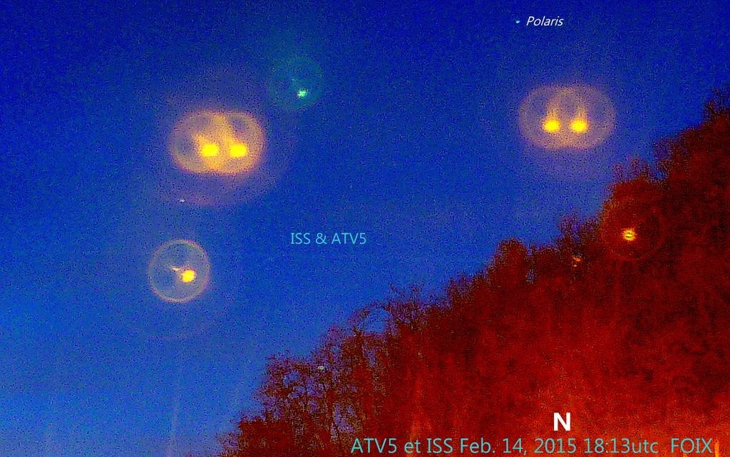 jb ‏@OrbitalMove “#ATV5 et #ISS 1813utc Feb 14th, from Foix, Pyrenées, South France. Pic went bad, from work. Bye #ATV5 thank you”