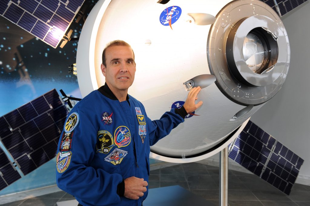 Airbus Defence & Space in Bremen. Event mit dem NASA-Astronauten Rick Mastracchio.