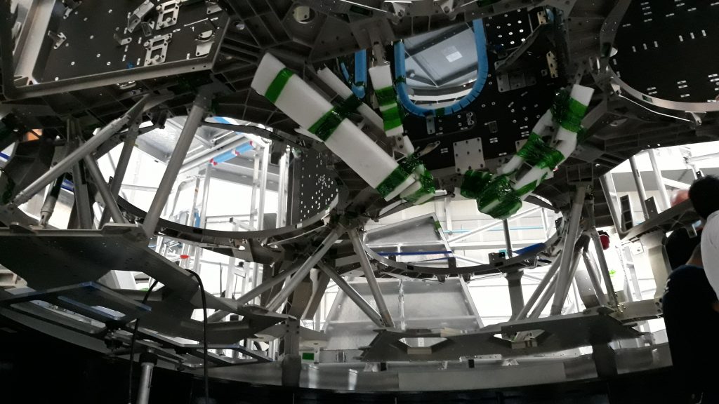 European Service Module-3 structure at Thales Alenia Space in Turin, Italy, nearing completion. Credits: Thales Alenia Space