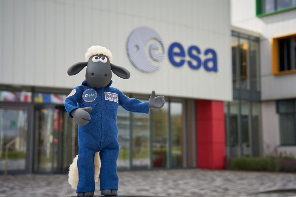 Shaun at ESA's European Centre for Space Applications and Telecommunications (ECSAT). Credits: ESA
