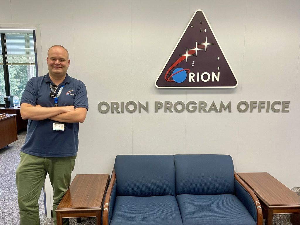 Tobias at NASA's Orion Program Office. Credits: ESA-T. Langener 