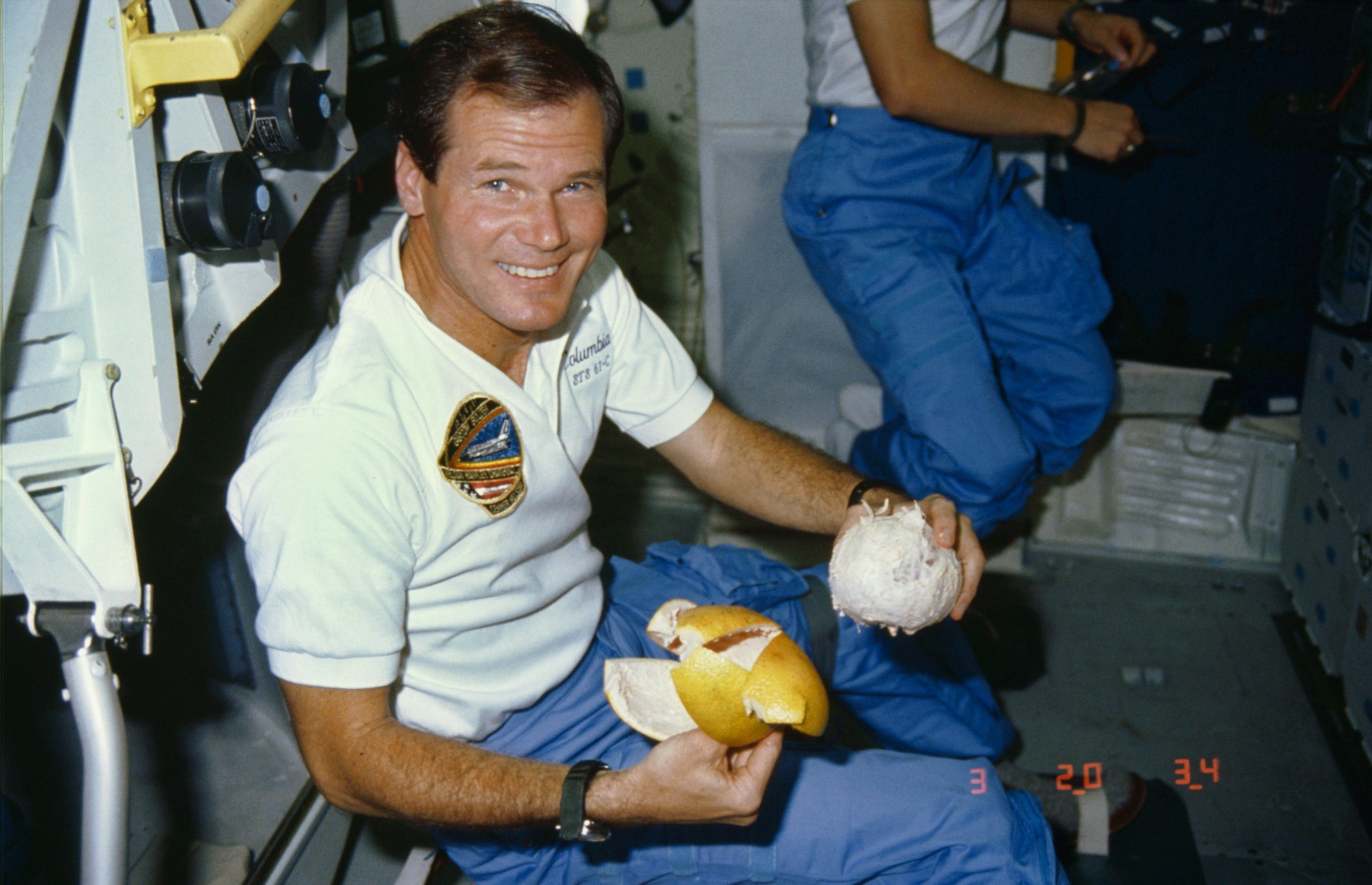 NASA Administrator Senator Bill Nelson during the 61-C Space Shuttle mission. Credit: NASA