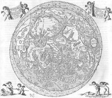 Hevelius map of the Moon, the Selenographia.