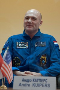 André Kuipers during the pre-launch press conference