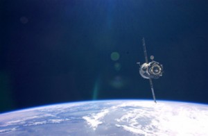 Soyuz docking with ISS in 2003