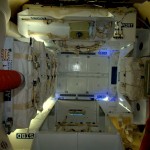 Interior of the SpaceX Dragon spacecraft (Credit: ESA/NASA)