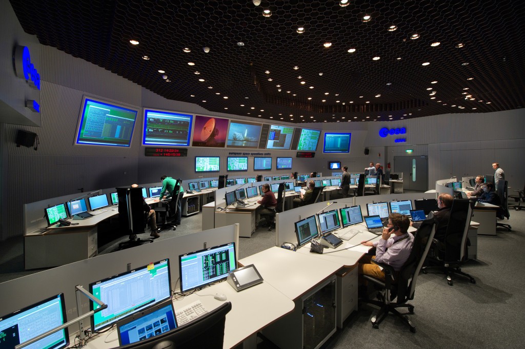 ESOC Main Control Room, Darmstadt. Credit: ESA/J. Mai