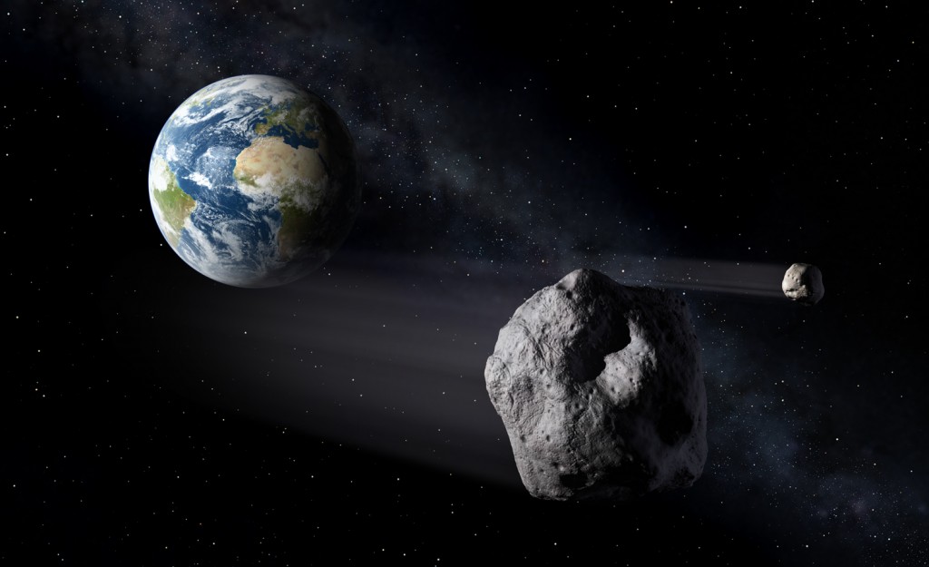 Asteroids passing Earth Credit: ESA/P. Caril