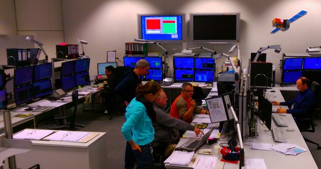 Integral teams at work 24 January 2015 Credit: ESA