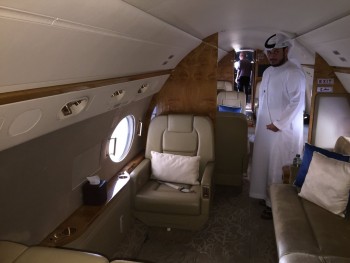 The Gulfstream 450 business jet to be deployed for the observation. Image courtesy M. Shawkat Odeh