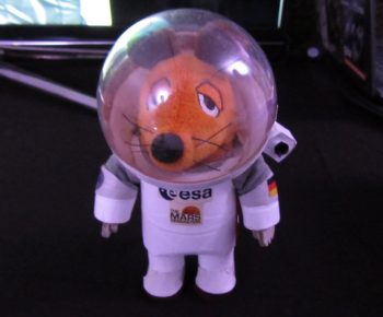 Space mascot @Mausonaut – a brave explorer of cislunar space and a big fan of the Ariane 6 launcher. Image credit: Alessandro Ercolani