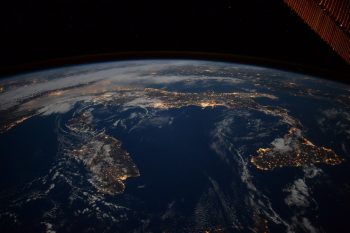 ESA astronaut Paolo Nespoli took this image of Italy, Sicily, Sardinia, and Corsica from the International Space Station during his VITA mission. He posted this image to social media, adding "Passing from West to East I would have got all of #Italy... Too bad it was a bit cloudy in the North!" Credit: ESA/NASA/R. Nespoli