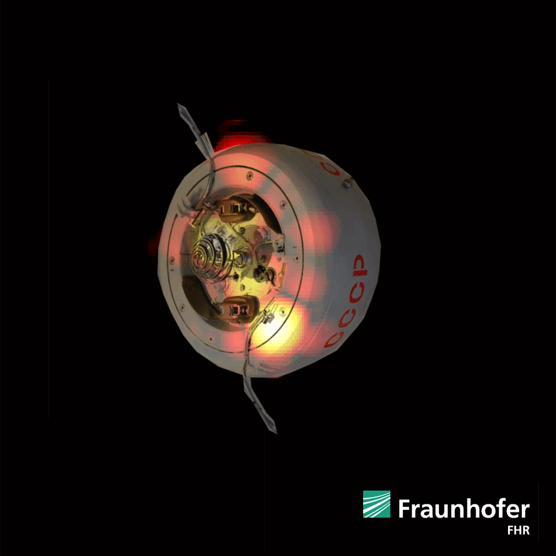 This GIF combines images of Cosmos-482 tumbling through space on Thursday 8 May, about 2 days before reentry. This GIF combines images of Cosmos-482 tumbling through space on Thursday 8 May, about 2 days before reentry.