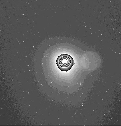 OSIRIS wide angle camera view of 67P/C-G's coma on 25 July. Credits: ESA/Rosetta/MPS for OSIRIS Team MPS/UPD/LAM/IAA/SSO/INTA/UPM/DASP/IDA