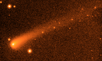 Recent image of Comet 67P/C-G based on data acquired from the VLT on 8 July 2015, as tweeted by astronomer Alan Fitzsimmons. (see https://twitter.com/FitzsimmonsAlan/status/619113668106711040). Credits: Alan Fitzsimmons / Colin Snodgrass / ESO