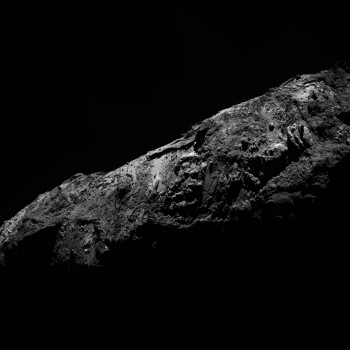 Rosetta's view of Comet 67P/C-G on New Year's Eve. Credit: ESA/Rosetta/MPS for OSIRIS Team MPS/UPD/LAM/IAA/SSO/INTA/UPM/DASP/IDA