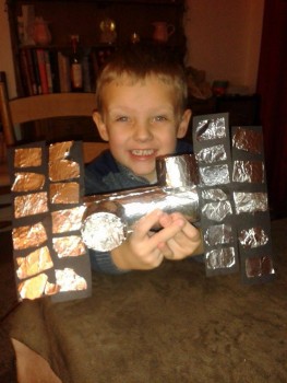 Hi all, could you possibly send this fabulous model off the ISS that my son has made... he has been inspired by Major Tim! Isaac is 4 and is hoping to see the real ISS traveling over Manchester on a clear night soon. Great job guys and thank-you in advance 