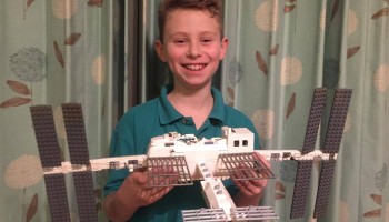 My ten year old son Matthew has been so inspired by Tim he's designed and built the ISS (with Tim in it) out of Lego. The solar panels rotate in all directions to catch the sun and there's a (sort of) Soyuz docked. Please please please can you share this with Tim (couldn't work out how to do it on his page) as it'd blow Matthew's mind to know his Lego engineering work has been seen in space!