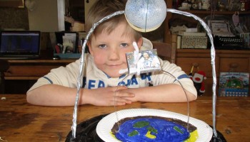Hello, my 6 year old son would love Tim Peake to see this picture of a game he made where you have to make Tim fly over the earth without touching the moon. Is this possible? My son would be amazed, Ferdie rarely gets really interested in topics but he is captivated by Tim in space. Thank you so much, Angela, Ferdies Mum, York, England
