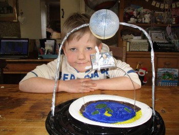 Hello, my 6 year old son would love Tim Peake to see this picture of a game he made where you have to make Tim fly over the earth without touching the moon. Is this possible? My son would be amazed, Ferdie rarely gets really interested in topics but he is captivated by Tim in space. Thank you so much, Angela, Ferdies Mum, York, England