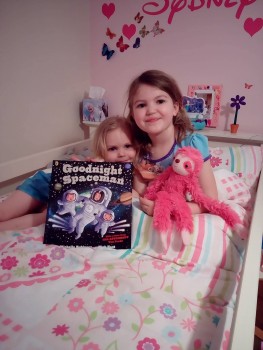 Thank you Tim Peake we've really enjoyed the story tonight love Sydney and Pippa Head aged 6 and 3. From Yeovil Somerset UK