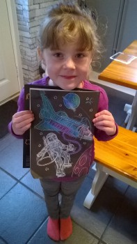 This is Maisy, she is 5 years old.. She loves following Tim Peake on Facebook