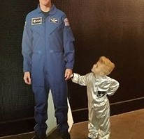 My little boy Olly at the space centre. He loves space and wants to be a space man just like Tim Peake.