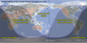 Visibility map for the 2012 transit of Venus Credit: Michael Zeiler, eclipse-maps.com